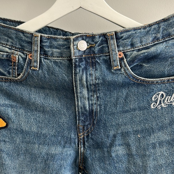 ✨Host pick✨Polo by Ralph Lauren Blue and Yellow Cartoon Patch Jeans - Picture 9 of 12
